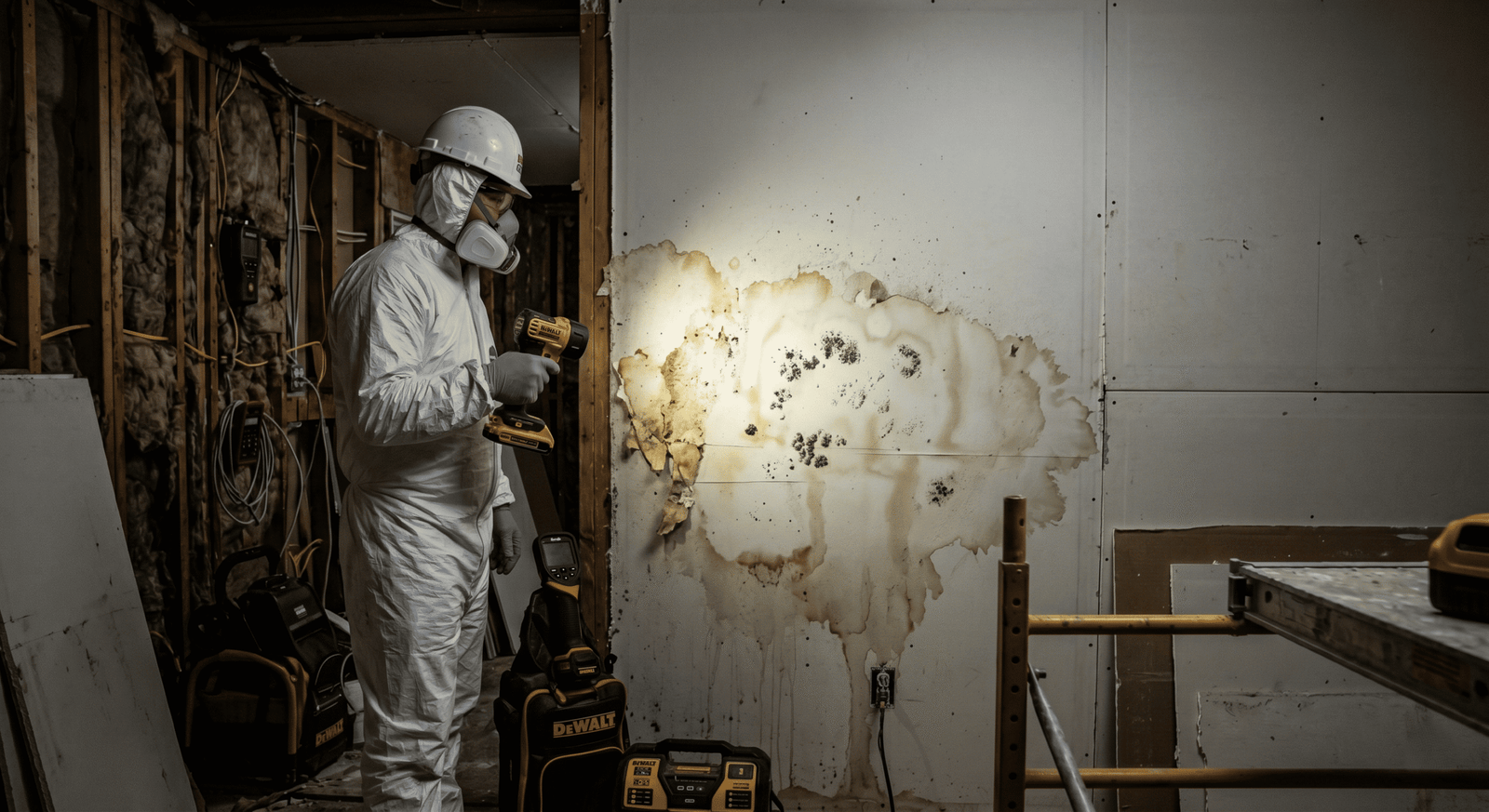 After remediation — cleaned and treated framing passing independent clearance testing in Grapevine TX
